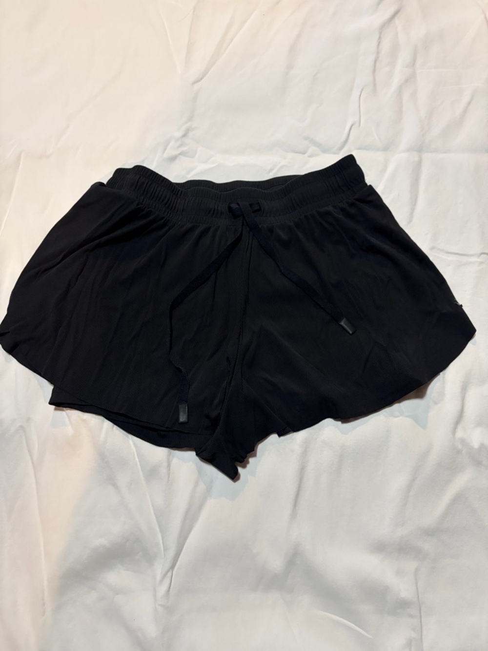JoyLab Black Athletic Drawstring running shorts with liner